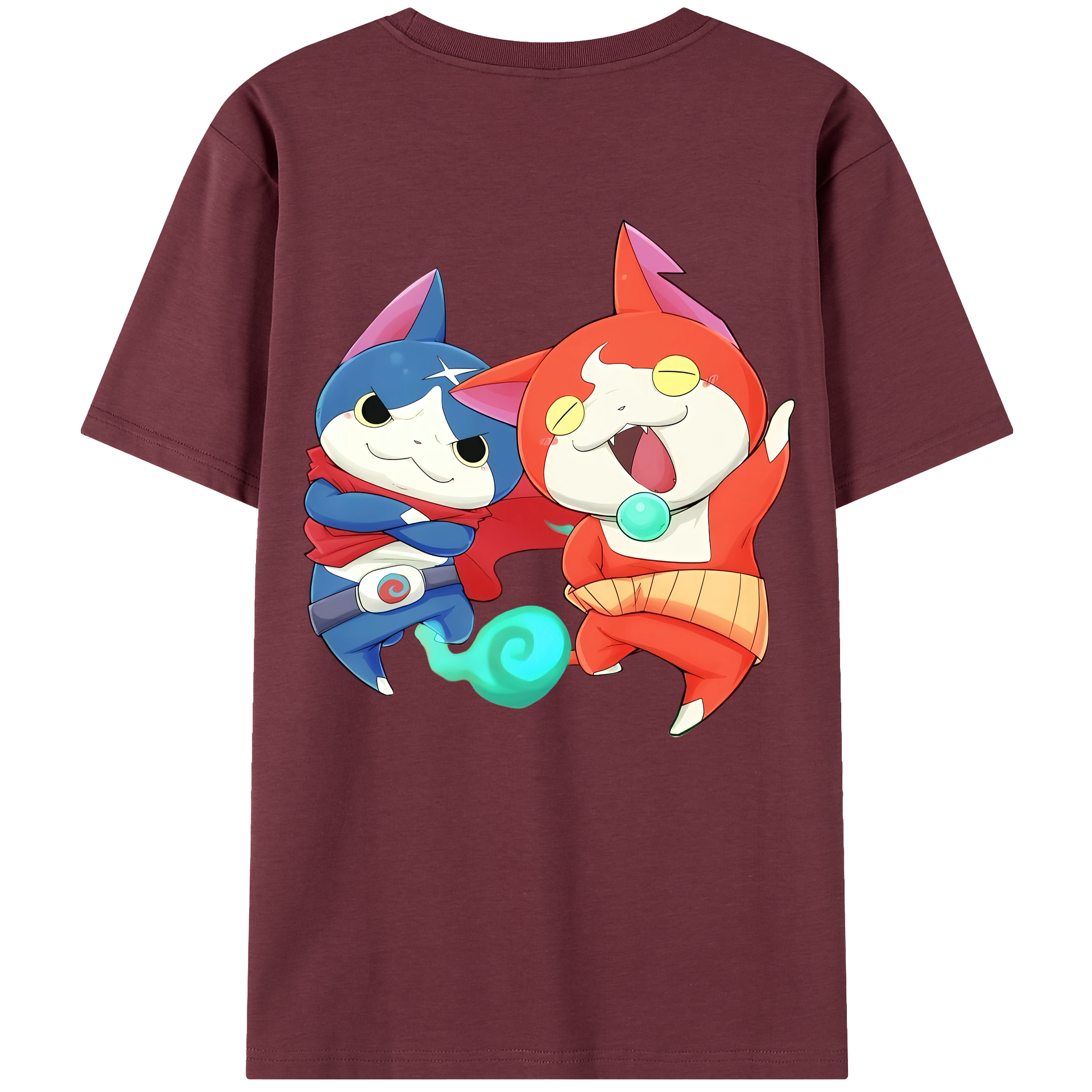 （画像用） 妖怪ウォッチ Yo-kai Watch 綿100％半袖Tシャツ（背面プリント）